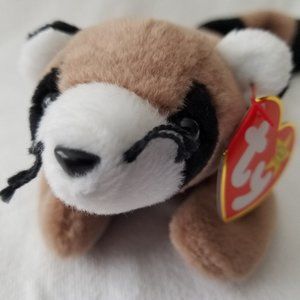 TY Beanie Babies Ringo The Raccoon #4014 1995, Vintage, Collectible, Retired